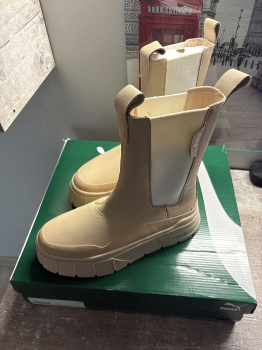 Дамски кожени обувки Puma mayze chelsea