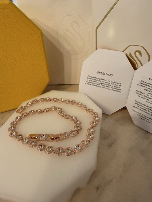 Lantisor/Colier Angelic Swarovski Rose