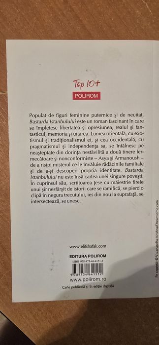 Bastarda Istambulului, Elif Shafak