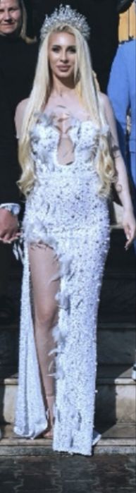Rochie alba superba