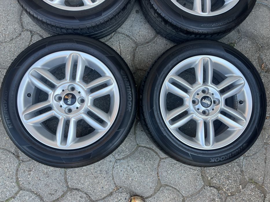 Jante aliaj 4x100mm, anvelope vara 195/55 R16, Mini Cooper One, Cabrio, Clubvan Clubman, Opel Mazda Kia Hyundai Suzuki Toyota Honda