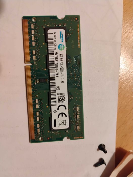 RAM за лаптоп 4GB Samsung  DDR-3 1xR8 PC3L-12800S