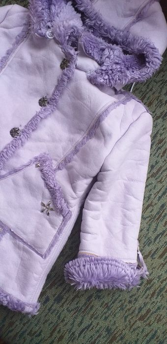 Детско кожухче , светло лилаво
