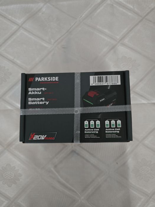 Vand acumulator Parkside Performance Smart 20V cu 8 Ah (amperi)