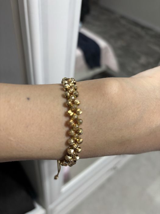 Браслет позолоченный серебро