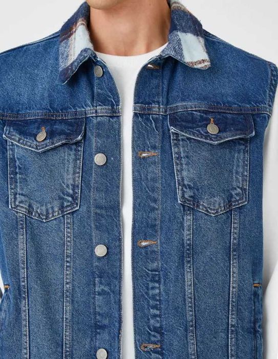 Джинсовая жилетка