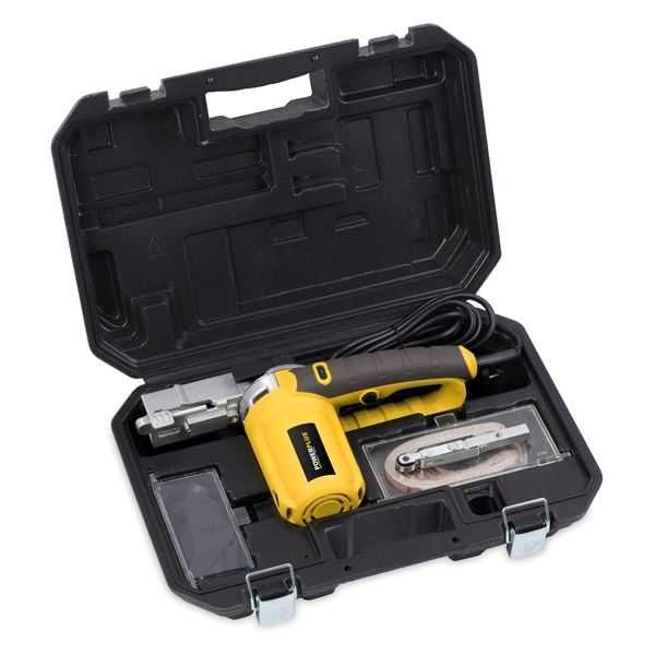 Електрическа пила - шлифовъчна машина POWX139 400W - 10 аксесоара