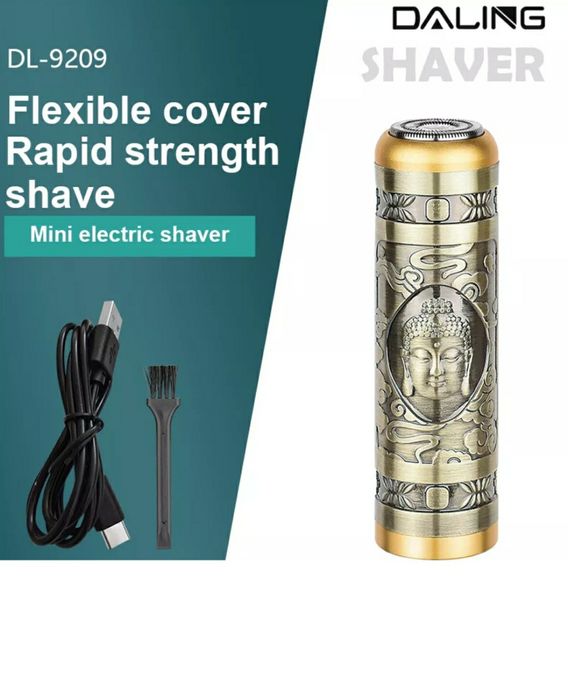 Мини самобръсначка за брада Daling DL-9209, акумулаторна