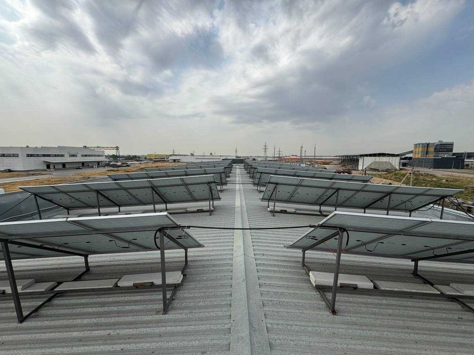 Установка солнечных панелей\ Quyosh panel o’rnatish