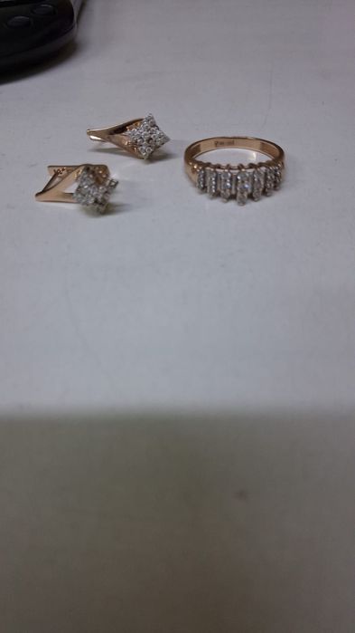 Кольцо и сережки