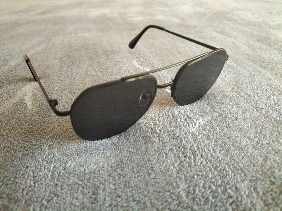 Ochelari de soare negri de barbati, polarizati, stil aviator