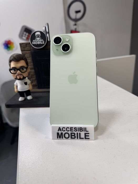  iPhone 15 128GB Folie+Cablu Cadou Garantie/Factura MAGAZIN