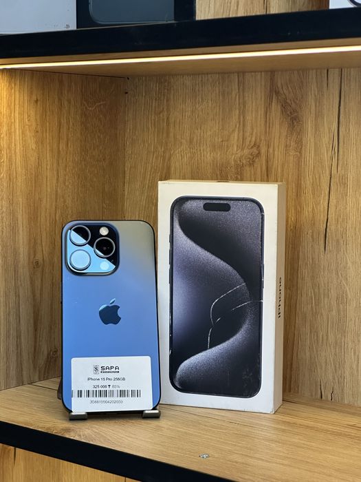 айфон 15 про синий 256гб