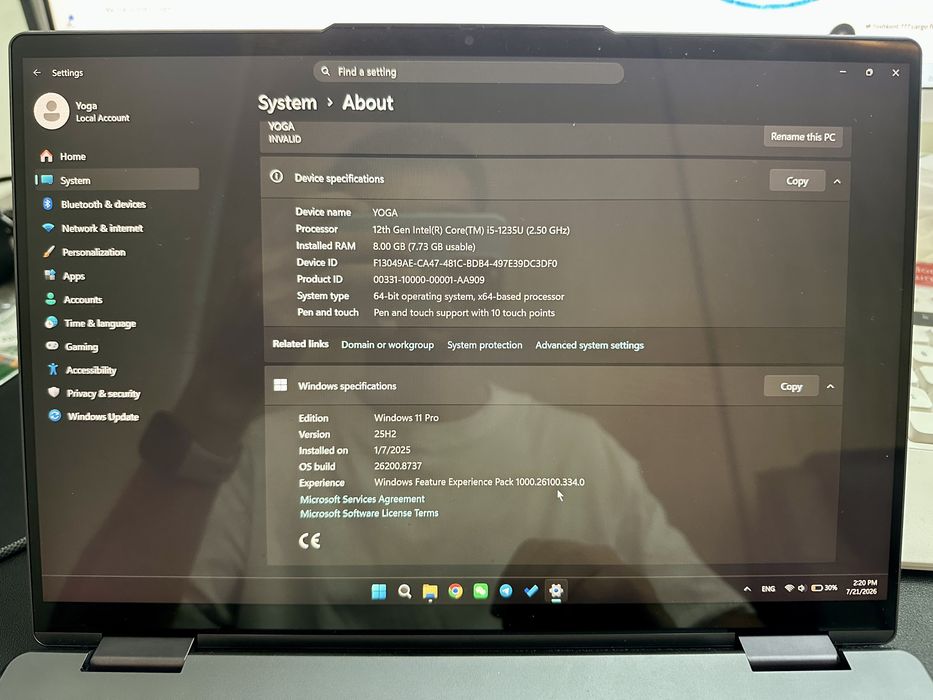 Lenovo YOGA 7i 360 Flagship