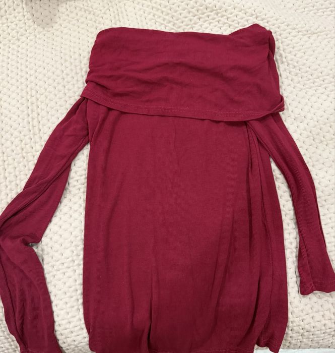 Лонгслив с открытыми плечами