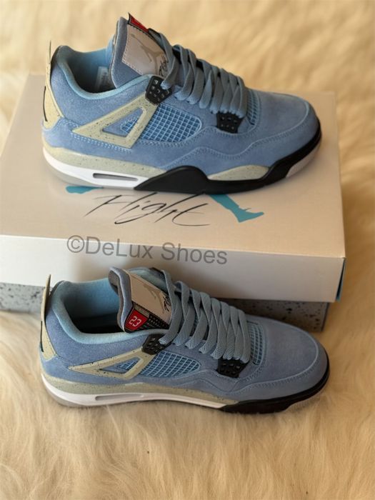 Jordan 4 Retro Univesrity Blue Nike Air Tech Grey High