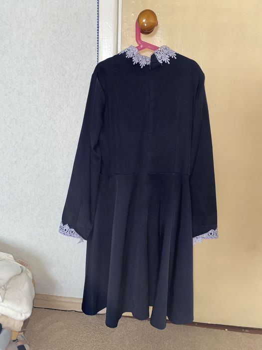 Сарафан школьный синий