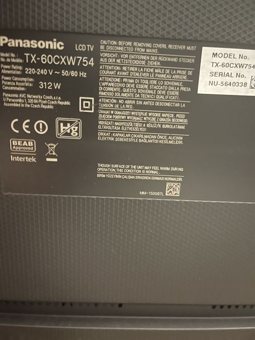 Panasonic 60" 4K LCD