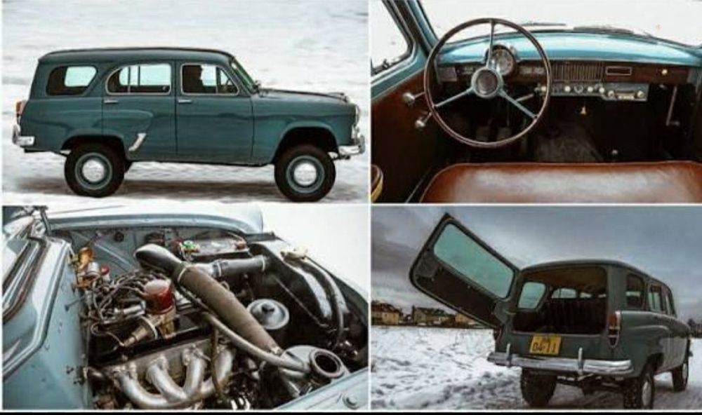 Первий советский лухкавоой  автомобиль жип 4х4 москвич м 411.