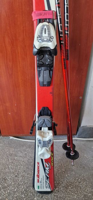 Schiuri copii Nordica 120 cm + legaturi + bete Scott