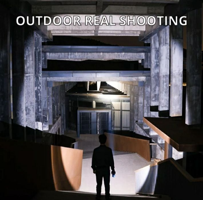 Мощен LED прожектор(фенер) безжичен с вградена батерия 500м!