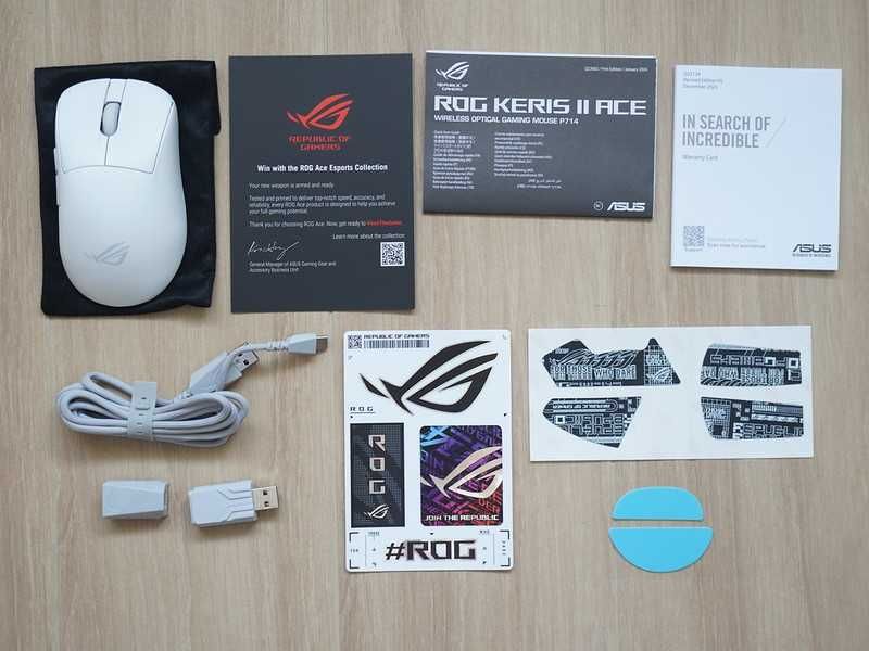 Mouse Wireless Gaming Asus Rog Keris II Ace BT 90MP03N0-BMUA10 Sigilat