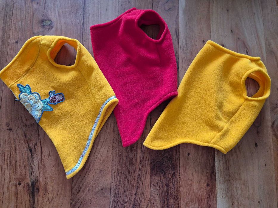 Дрешки от полар за кученца