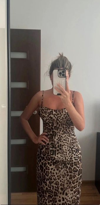 Rochie animal print zara