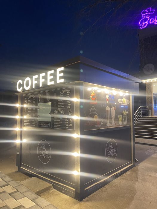 Kofe yoki oziq ovqat dokoni sifatida foydalansa boladi