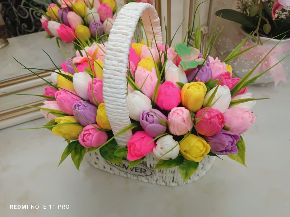 Цветы из мыло Дешево