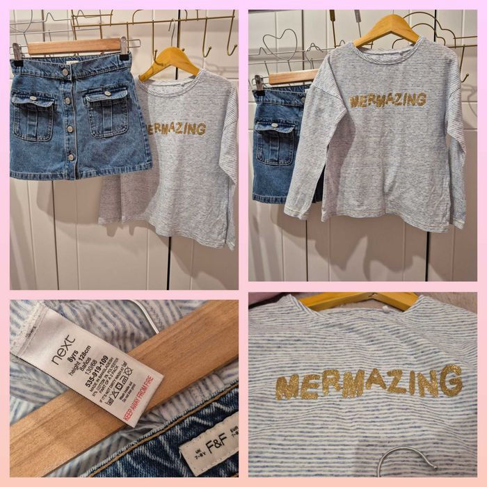 Сетове панталон,рокля,клин др Zara,H&M,Next 7-8г,128р