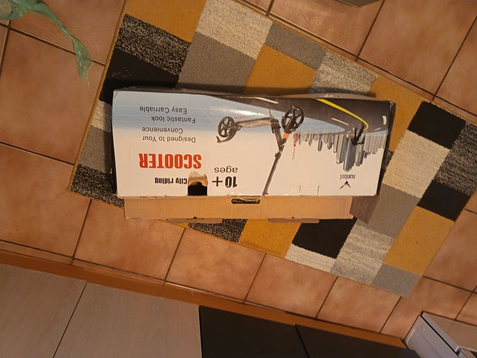 Trotineta copii cu suspensii fata spate frane pe disc putin folosita