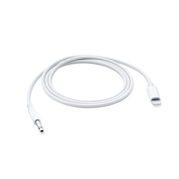 Cablu audio iPhone, Lightning-Jack 3.5mm, 1m Alb Calitate Premium