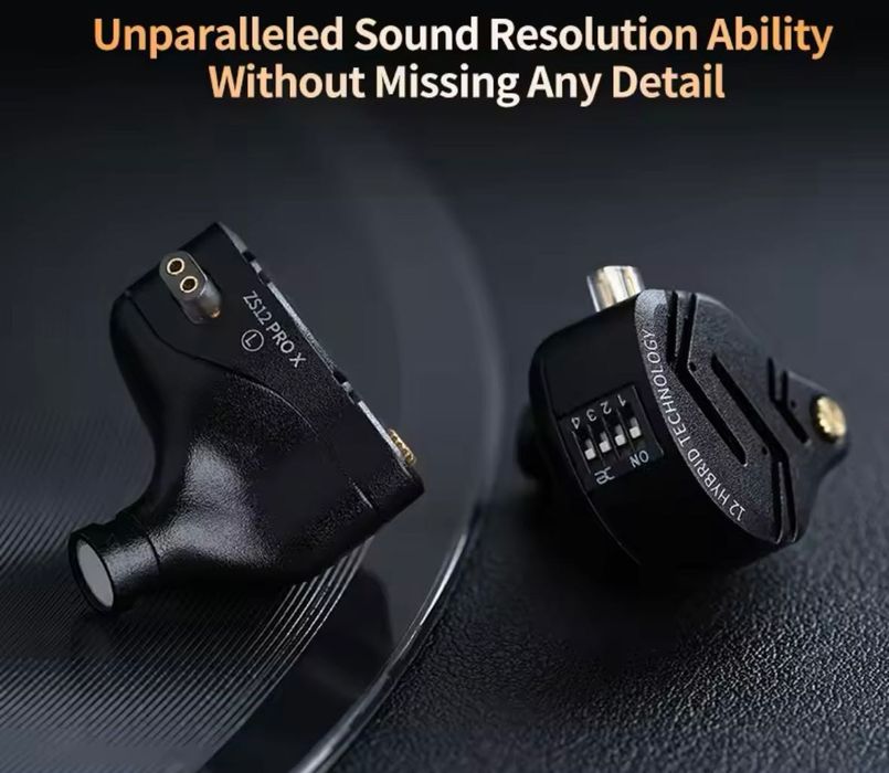 Професионални мониторни слушалки KZ-zs12 pro x и модул KZ AE01