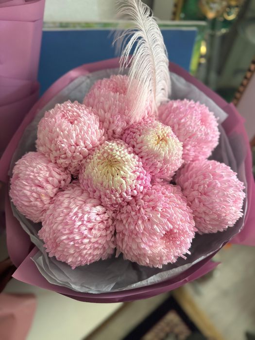 Цветы. Букет. Хризантемы