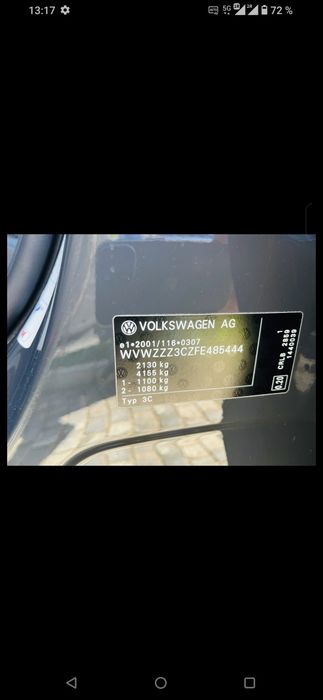 Vw Passat b8 an 2015