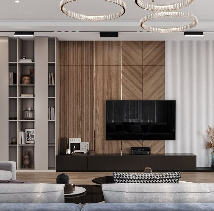 Zamonaviy uy uchun individual TV zona.