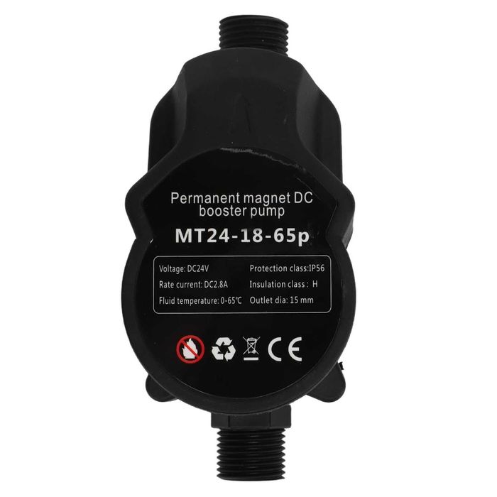 Помпа за повишаване на водно налягане 24V за баня и бойлер