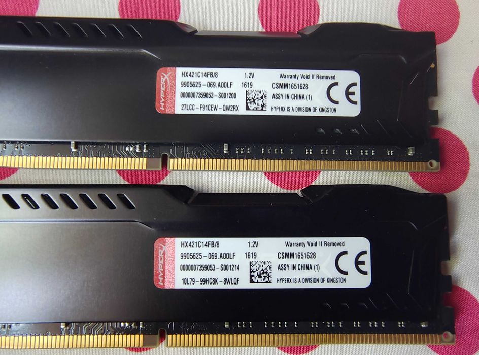 Memorie Ram HyperX Fury Black 16GB DDR4 (2 X 8 GB) 2133 Mhz.