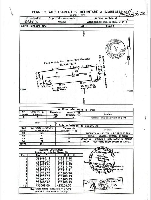 Locuinta Parter+185mp curte, renovata 2001, Braila Str. Plevna