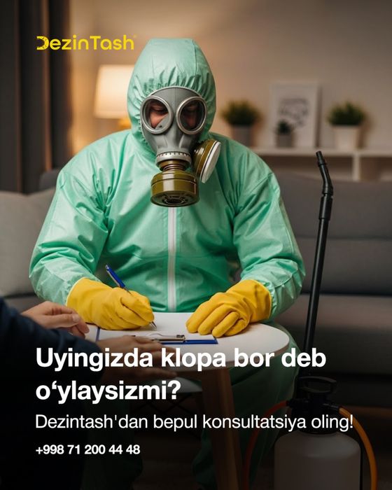 klapa, klopa va tarakan 1 kunda yo'q qilinadi | garantiya | Dezintash