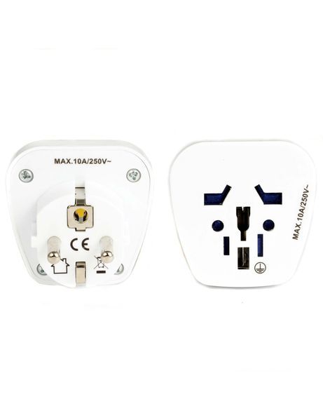 Мултифункционален адаптер за щепсел UK/US към EU европейски