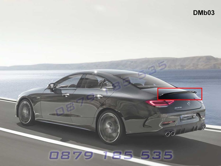 Лип спойлер багажник Mercedes AMG CLS C257 тунинг заден мерцедес цлс