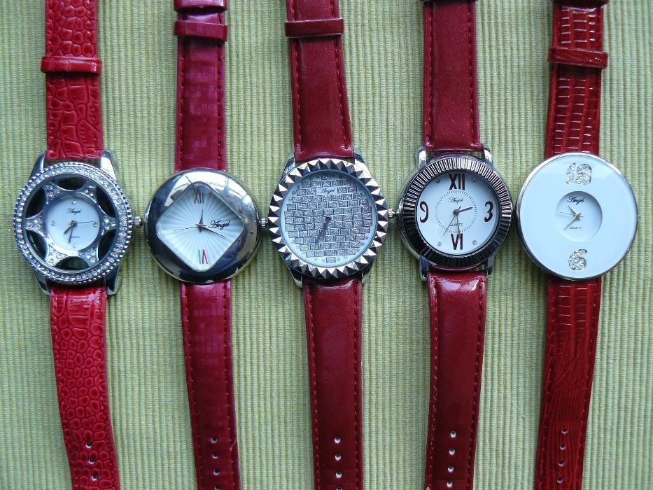 Ceas DAMA "ANGEL" cu mecanism quartz curea din piele eco