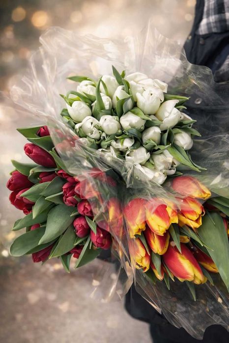 Красивые тюльпаны на 8 Марта. Оптом.