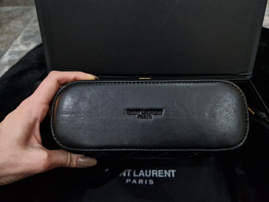 Saint Laurent Gaby Vanity Bag in Lambskin Black