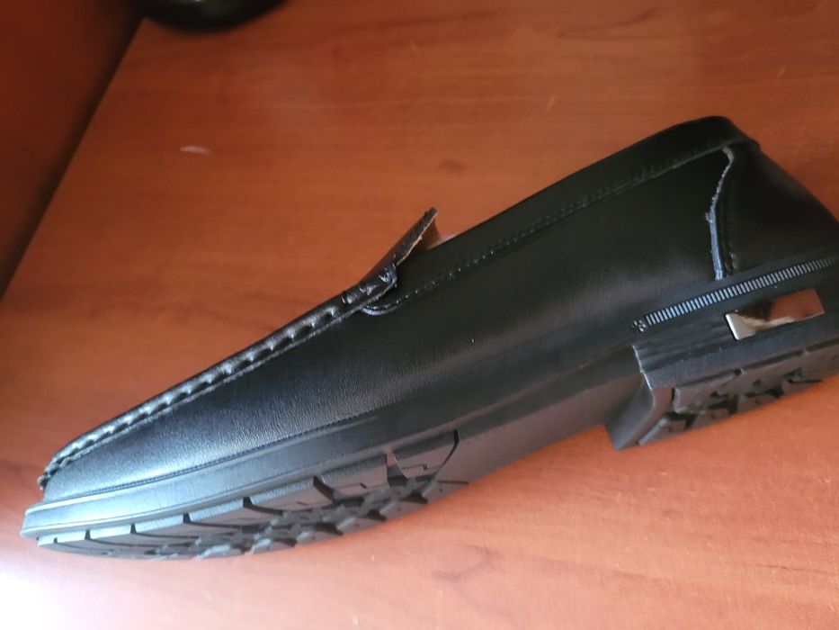 Мужские туфли чёрные кожаные