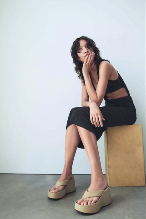Zara сандали на платформе