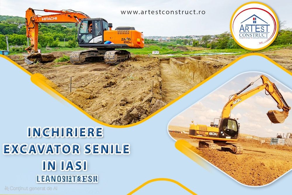 Buldoexcavator Caterpillar de închiriat