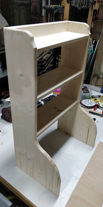 Vând etajera, polița lemn natur handmade